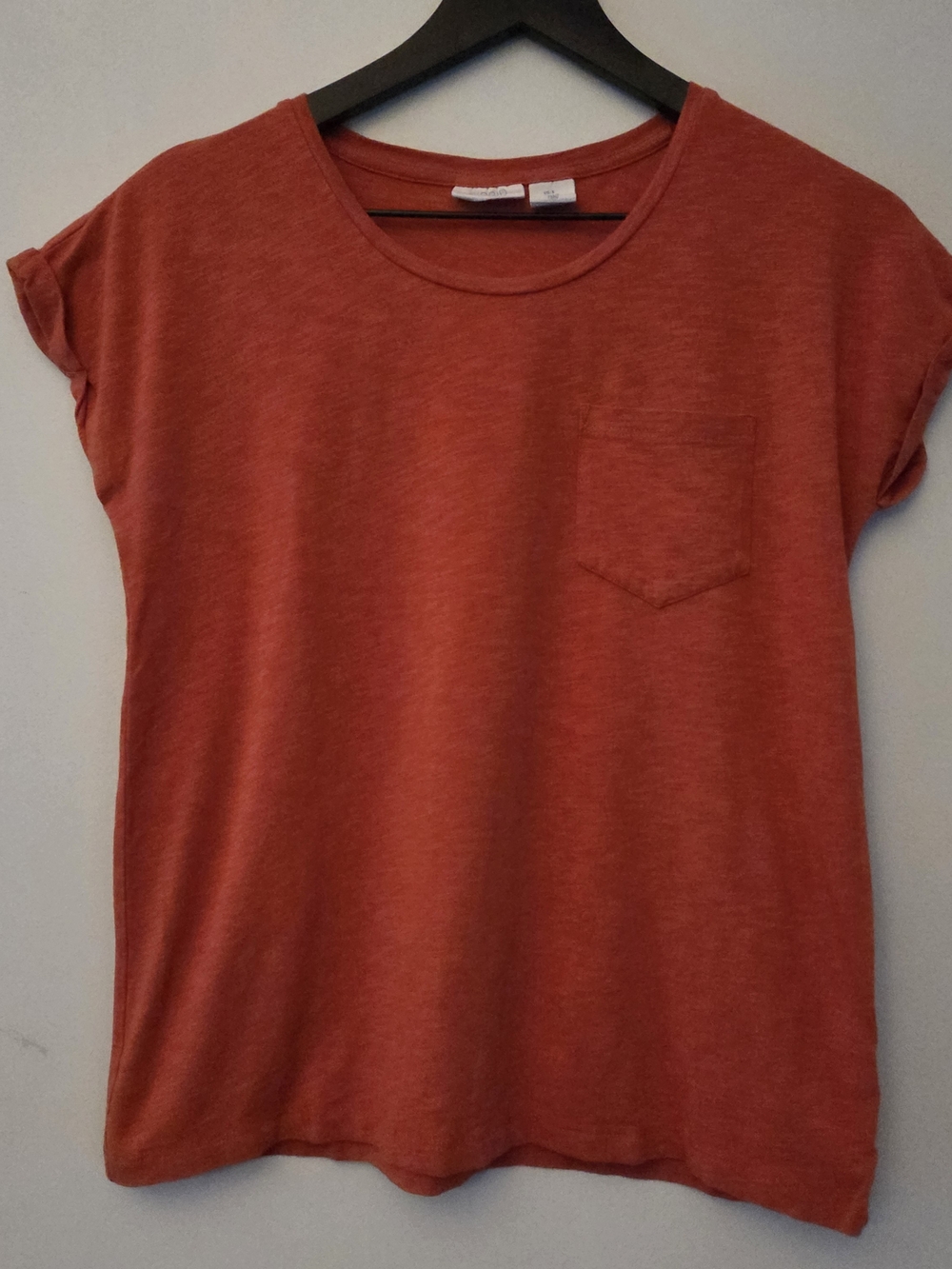 SIGRID OLSEN Orange Short-Sleeve Top Size S